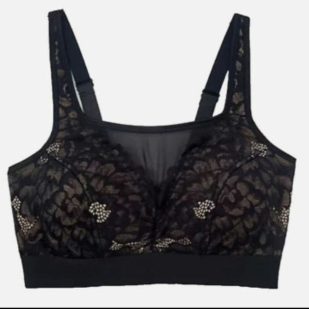 Breezies Soft Cup Cotton Comfort Wirefree Bra size large